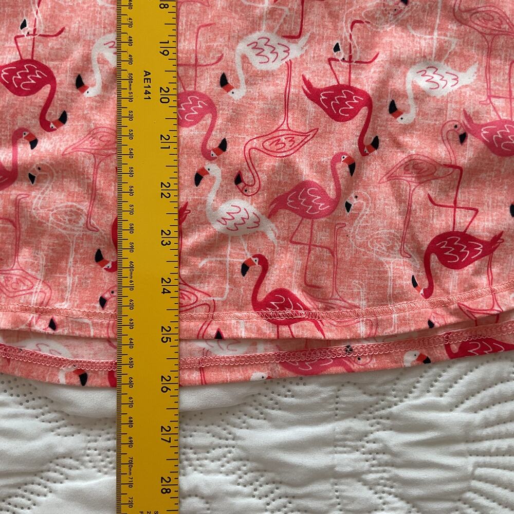 Croft & Barrow Womens 1XL Flamingo Print Matching Pajama Tank And Shorts Set - Picture 7 of 9